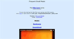 Desktop Screenshot of frequentsmallmeals.com
