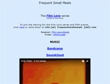 Tablet Screenshot of frequentsmallmeals.com